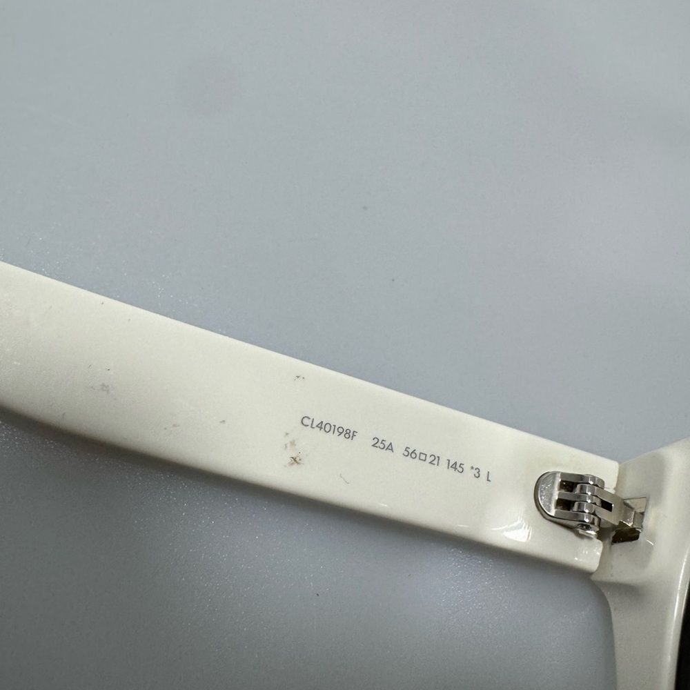 Celine Monochroms 03 56MM Square Sunglasses White - Picture 6 of 8